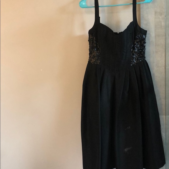 Black Jessica Simpson Sequin A-Line Dress - Picture 1 of 6